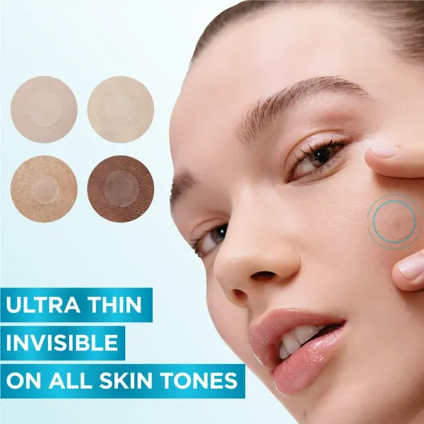 GarnierSkinActiveFastClearInvisiblePimplePatch8HoursHydrocolloid22Patcheslooksinvisible.webp