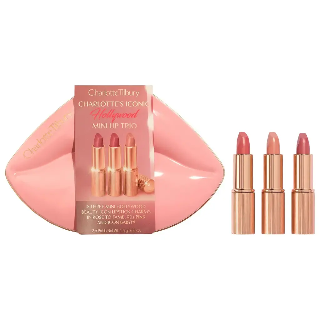 Mini Iconic Hollywood Lipstick Trio Gift Set