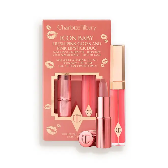 K.I.S.S.I.N.G Lipstick and Lip Gloss Duos Icon Baby 