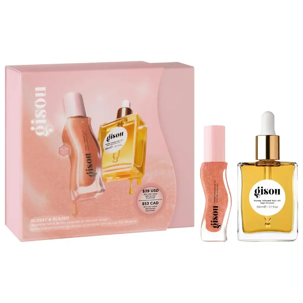 [08020100] Glossy & Glazed Hair & Lip Oil Gift Set