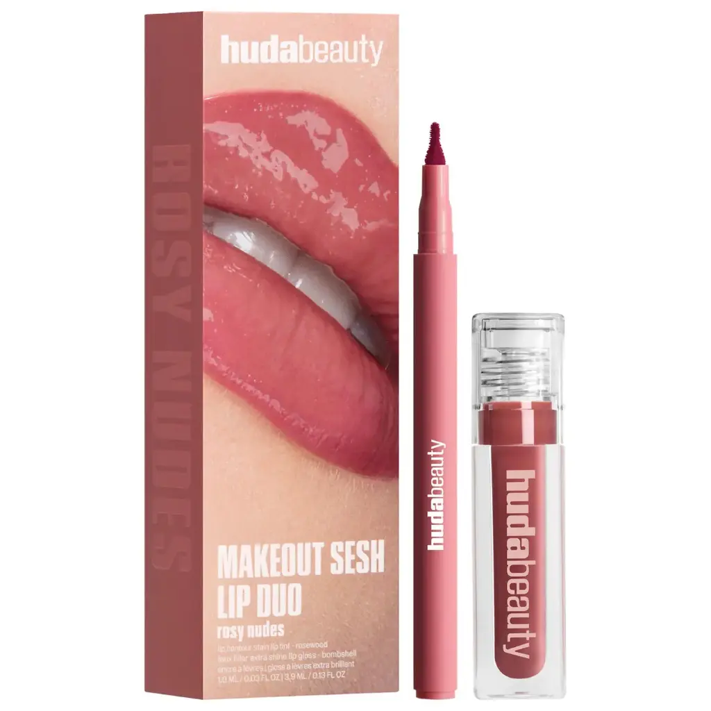 Make Out Sesh Lip Stain and Lip Gloss Duos Rosy bombshell