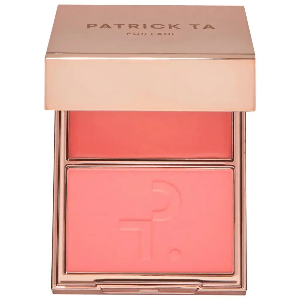 [08100300] Major Headlines Double-Take Crème & Powder Blush Duo She's the Moment-golden peach