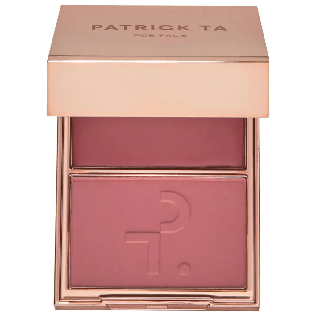 Major Headlines Double-Take Crème & Powder Blush Duo  She Goes To The Gym-cool mauve rose