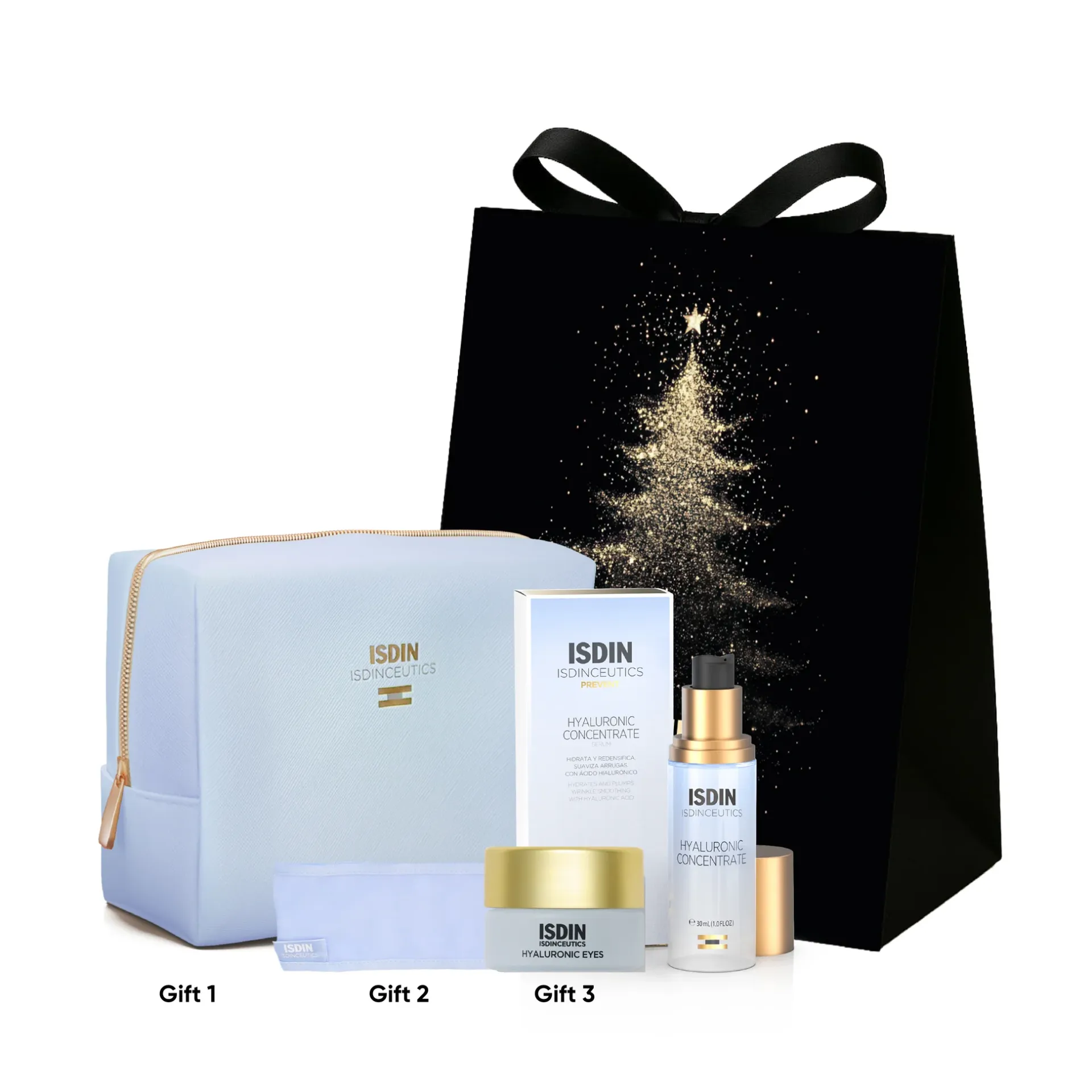 Hyaluronic Concentrate Serum 30ml + Hyaluronic Eyes Mini GIFT+ Blue Pouch GIFT+ Blue Head Band GIFT