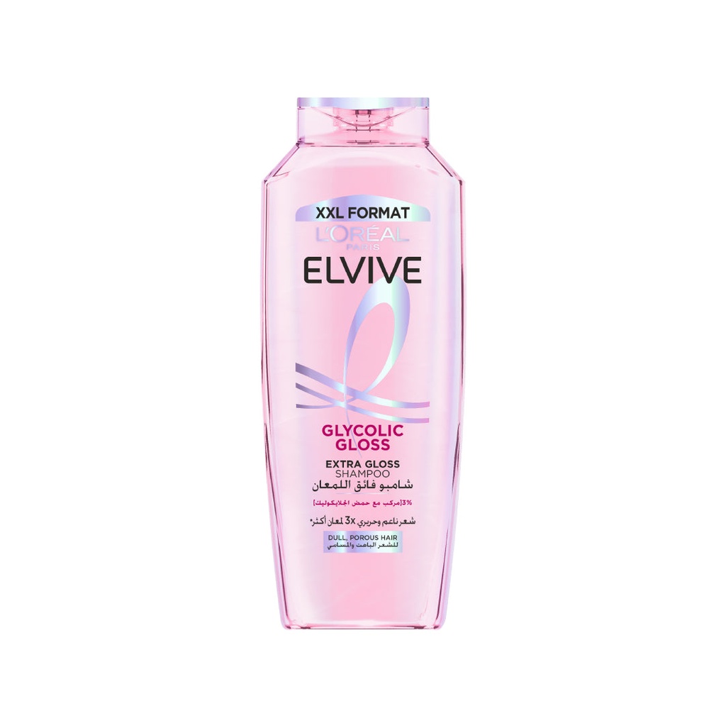 ELVIVE Glycolic Gloss Extra Gloss Shampoo for Dull Porous Hair Powered by 3% Glycolic Acid