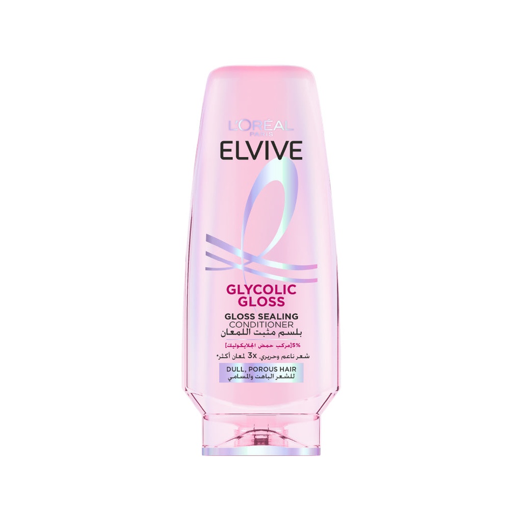 ELVIVE Glycolic Gloss Gloss Sealing Conditioner for Dull Porous Hair Powered by 3% Glycolic Acid