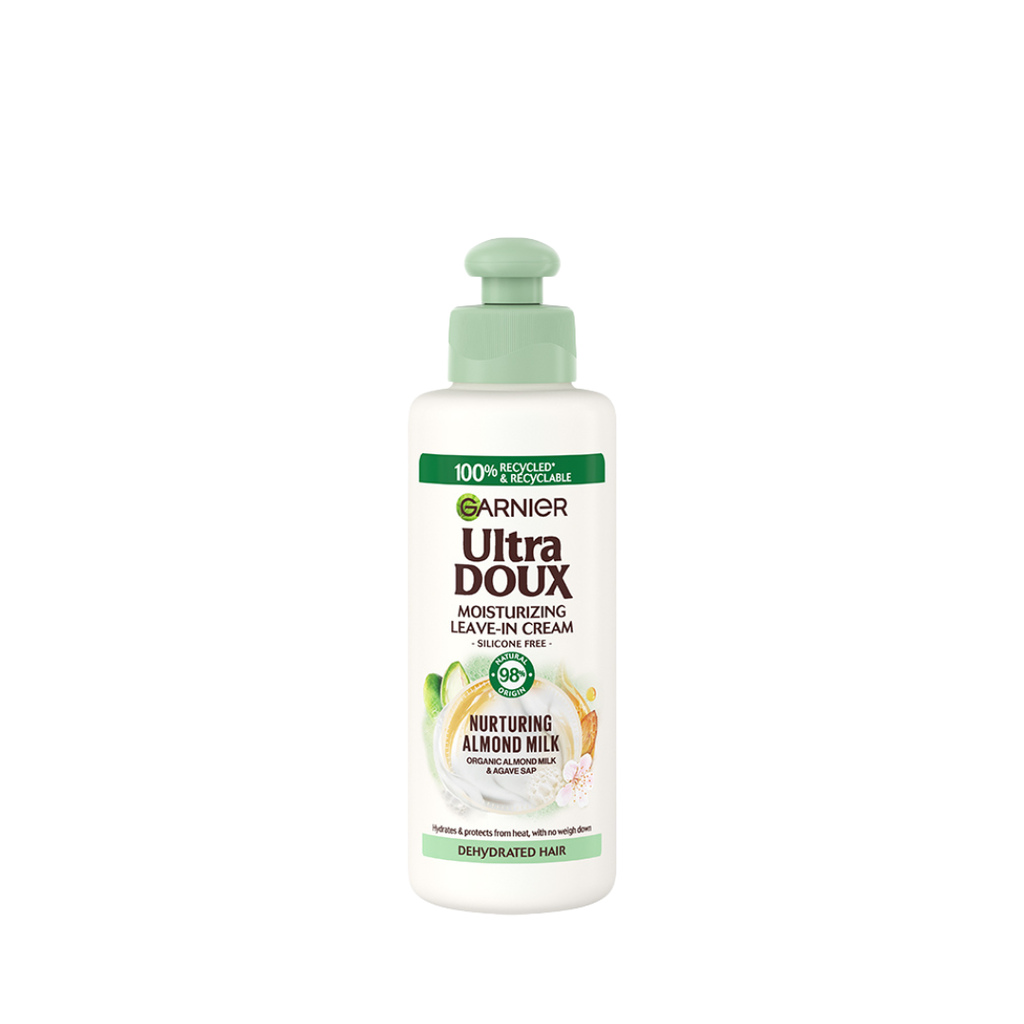 Garnier Ultra Doux Almond Milk Leave In Conditioning Cream For Dehydrated Hair 200ml