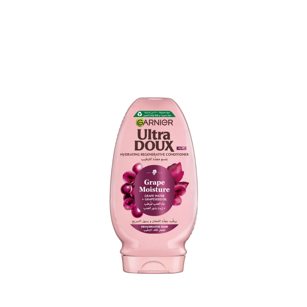[R0678300] Garnier Ultra Doux Grape Moisture Hydrating Regenerative Conditioner for Dehydrated Hair With Hydrating Grape Water + Antioxidant Grapeseed Oil
