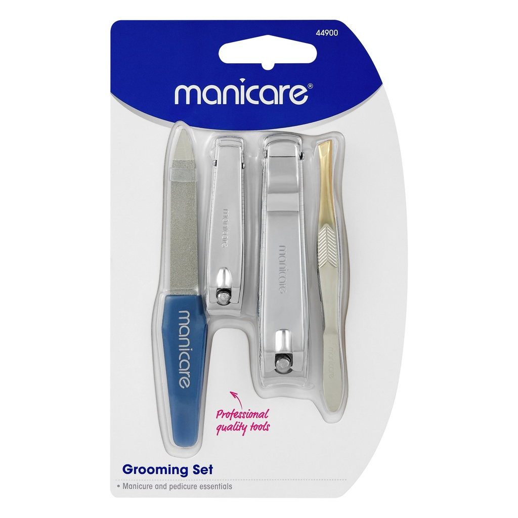 [44900] Manicare Grooming Set, Manicure and Pedicure, 4 PCE