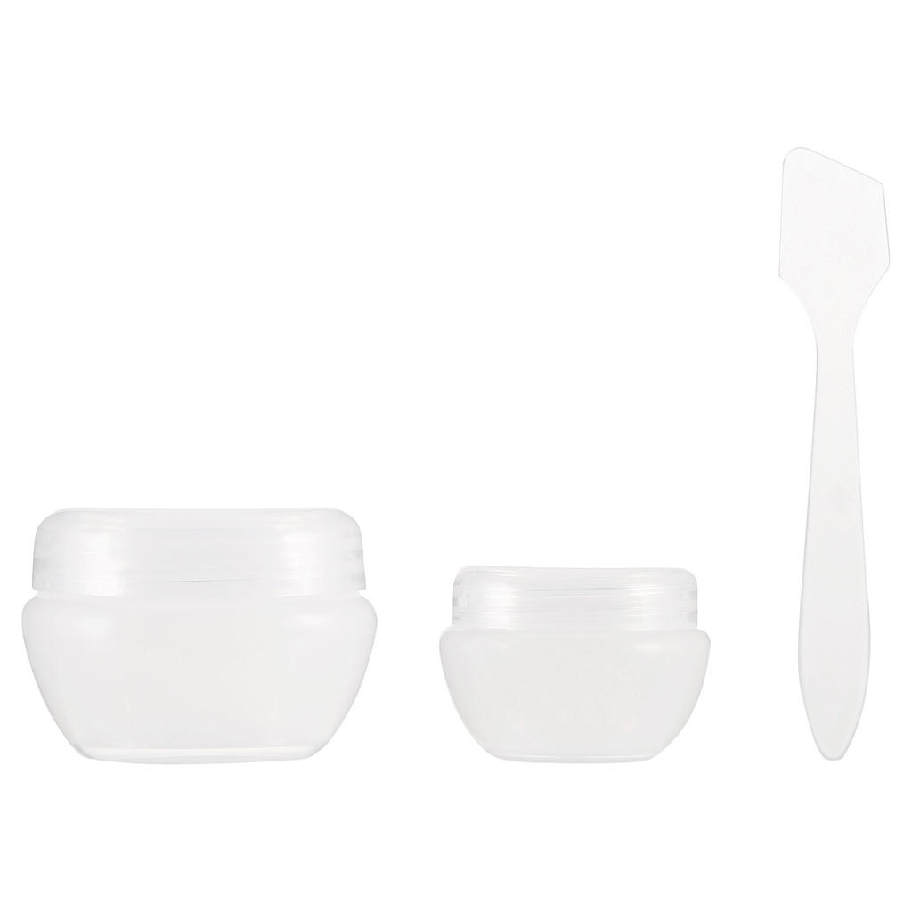 [680W] Manicare Cosmetic Jars, With Spatula, 2 Pack