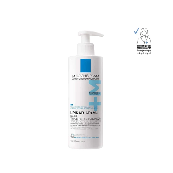LIPIKAR Balm AP+Max Triple-Action Balm with Neurobioma for Ultra-Dry to Atopic Eczema-Prone Skin