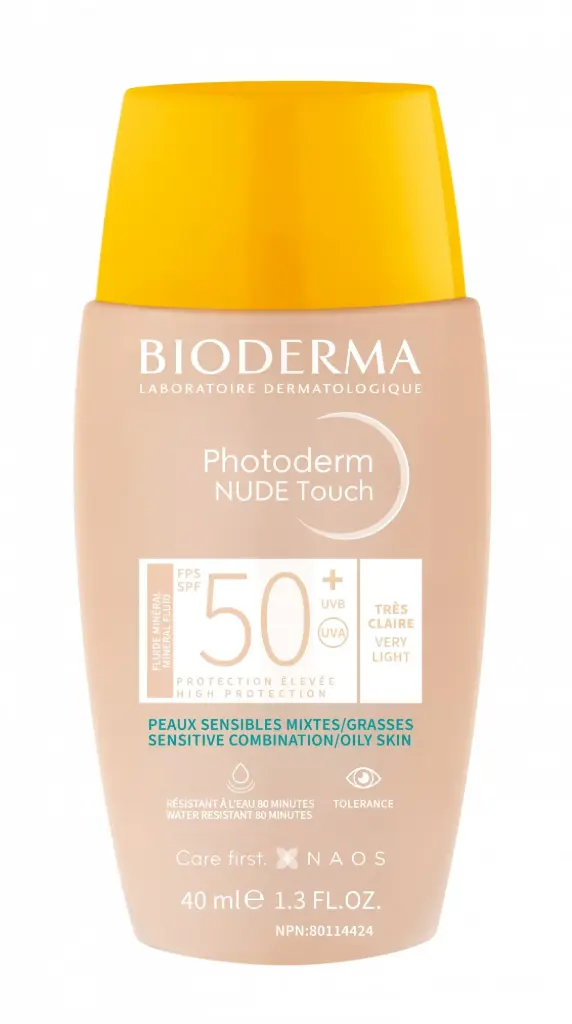 BIO PHOTODERM NUDE TOUCH TEINTEE TRES CLAIRE SPF50+ 40ML