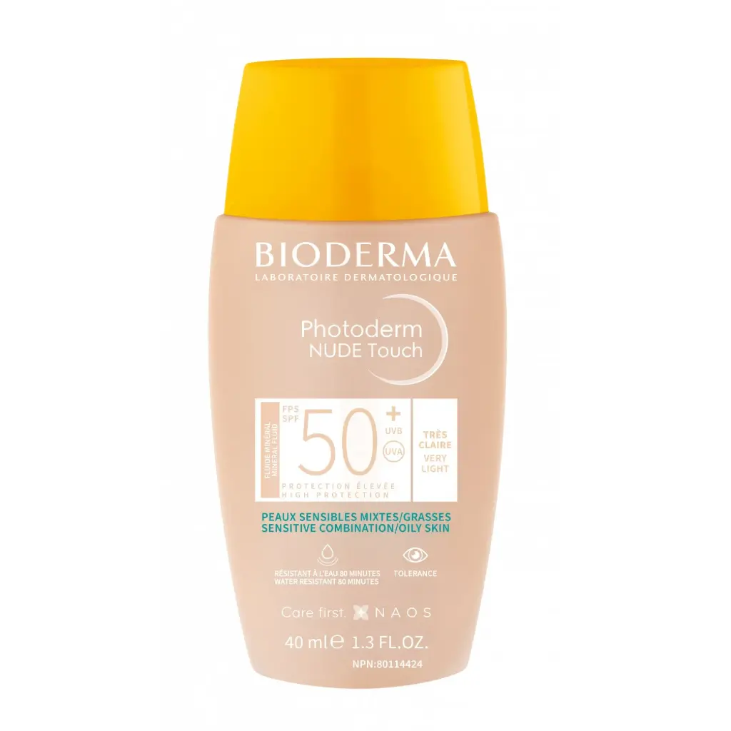 BIO PHOTODERM NUDE TOUCH TEINTEE TRES CLAIRE SPF50+ 40ML
