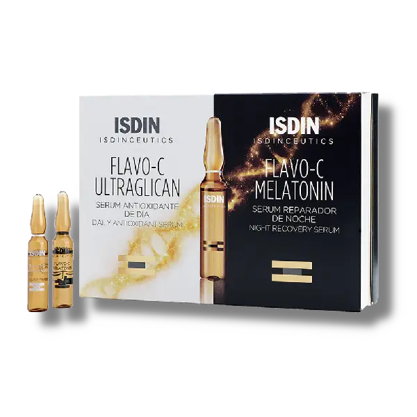ISDINCEUTICS FLAVO-C MELATONIN & ULTRAGLICAN 10u+10u 2ML