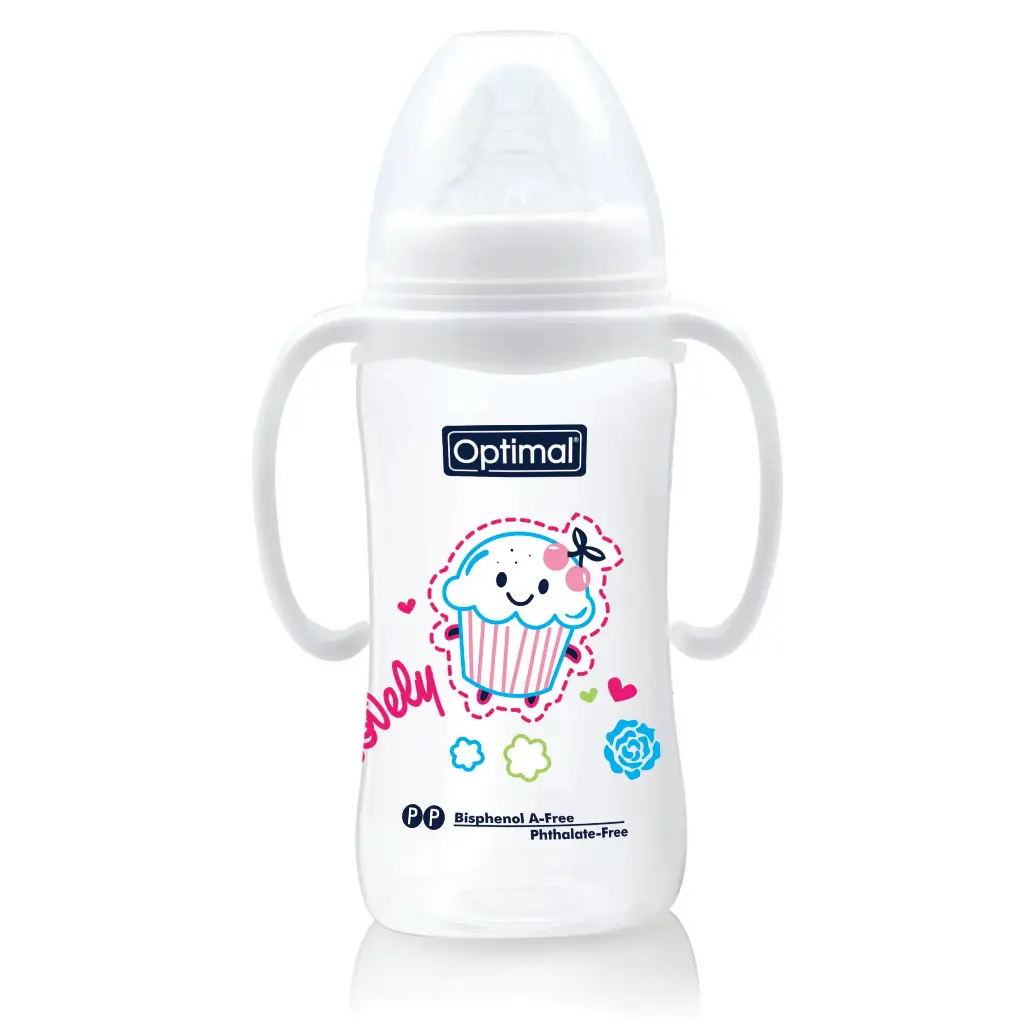 Wide Neck Feeding Bottle With Handle 300ml