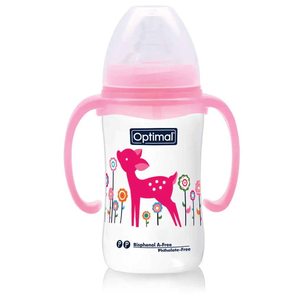 Wide Neck Feeding Bottle With Handle 240ml