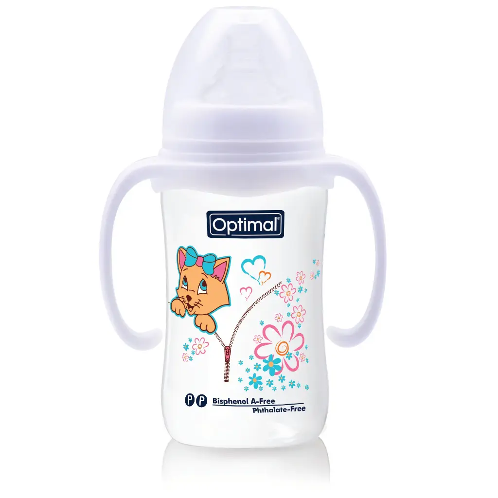 Wide Neck Feeding Bottle With Handle 240ml