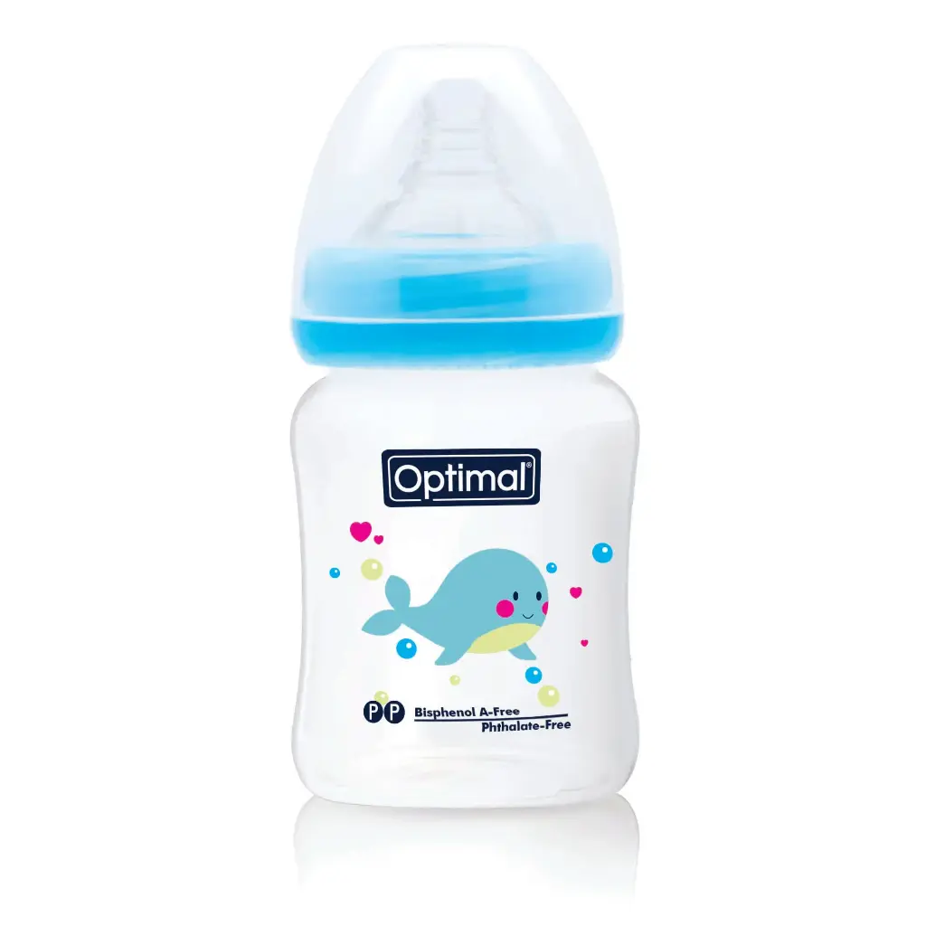 [05020117-Blue] Wide Neck Feeding Bottle 180ml (Blue)