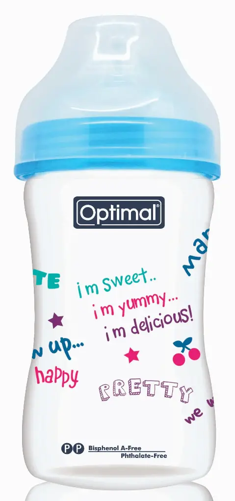 [05020102-Blue] Extra Wide Neck Feeding Bottle 240ml (Blue)