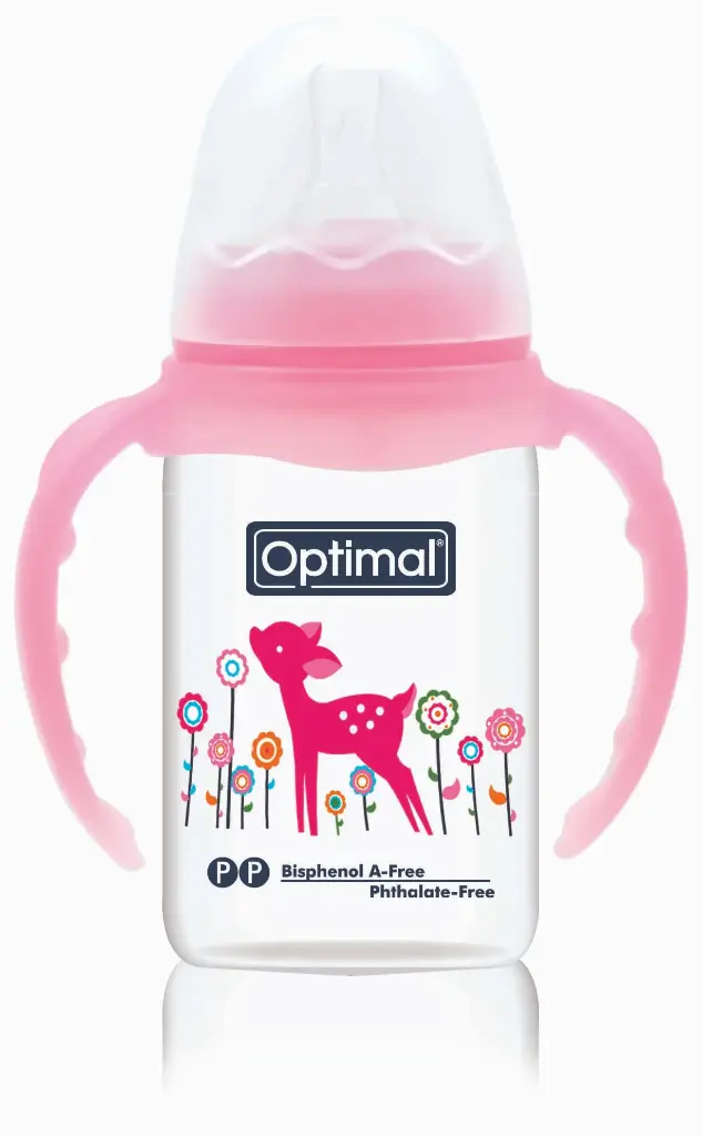 Narrow Neck Feeding Bottle With Handle 140 ML