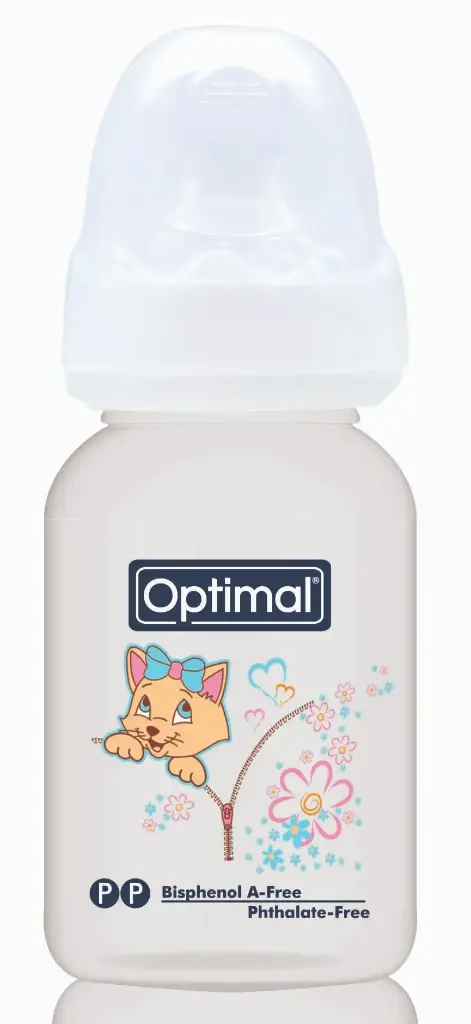 Narrow Neck Orthodontic Feeding Bottle 140 ML BLUE