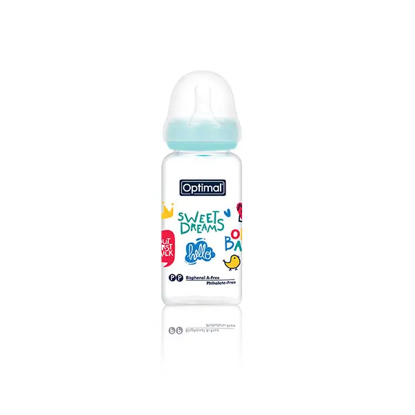 [05020140-Blue] Glass Feeding Bottle (Blue)