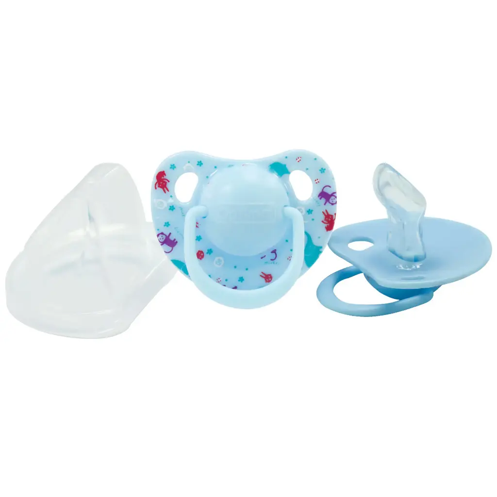 [05020303-Blue] Orthodontic Silicone Pacifier 0+ (Blue)