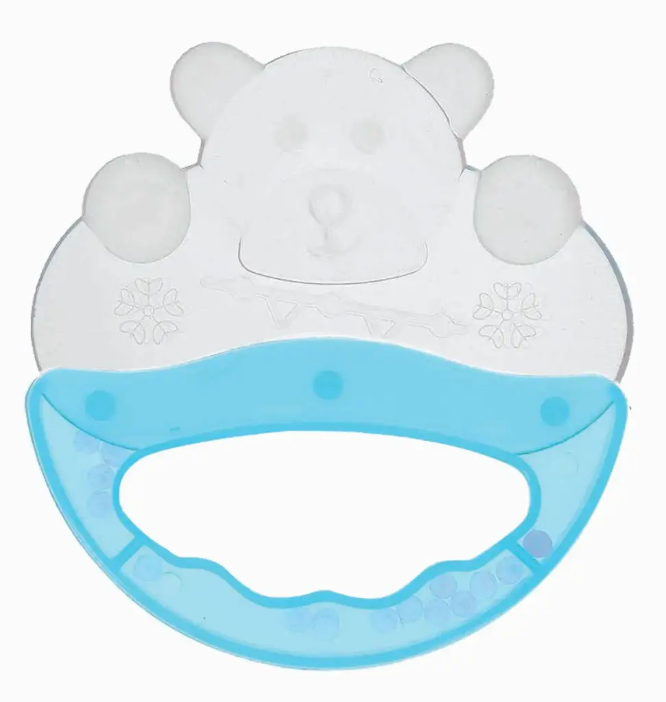 [05020503-Blue] Silicone Baby Teether (Blue)