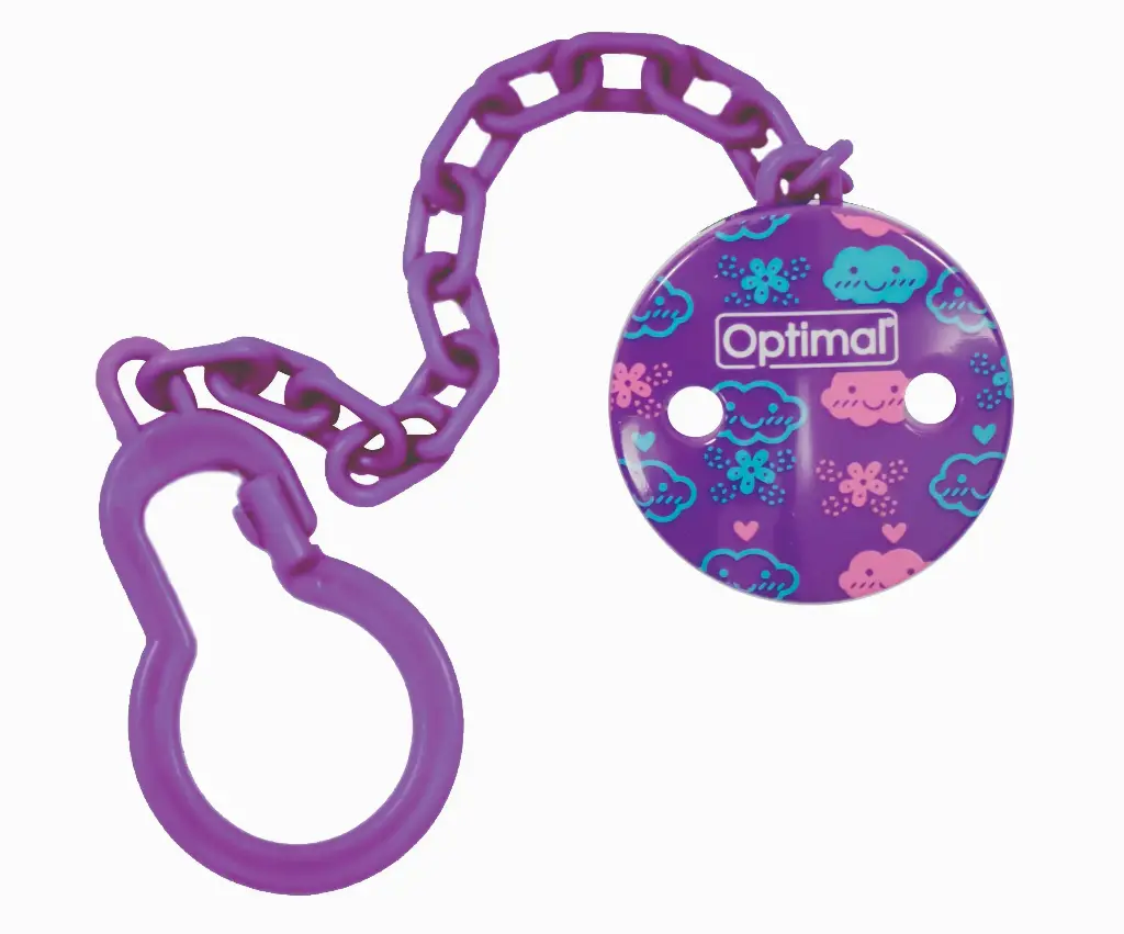 Pacifier Holder With Plastic Clip
