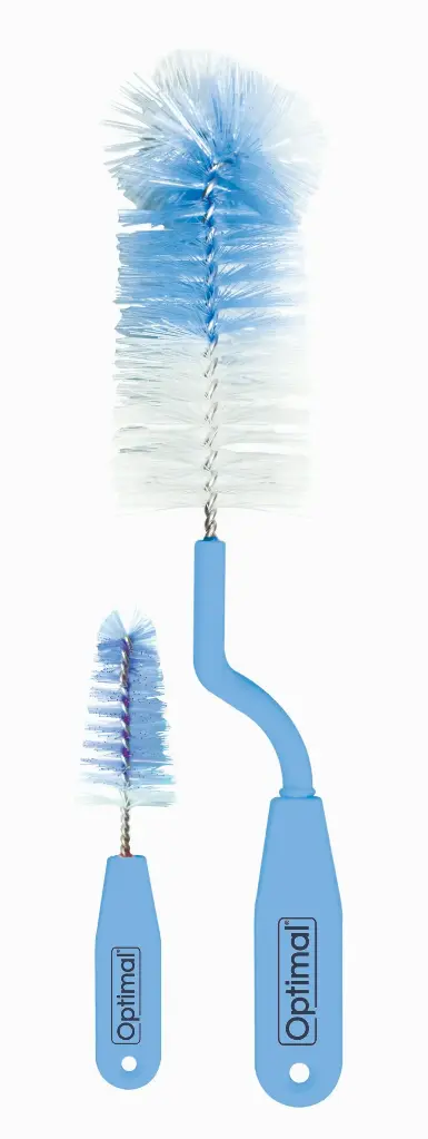 [05070204-Blue] ROTARY BOTTLE AND NIPPLE BRUSH SET (Blue)