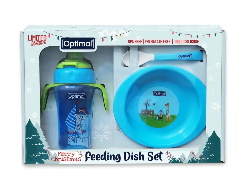 [05070503-Blue] Feeding Dish Set (Blue)