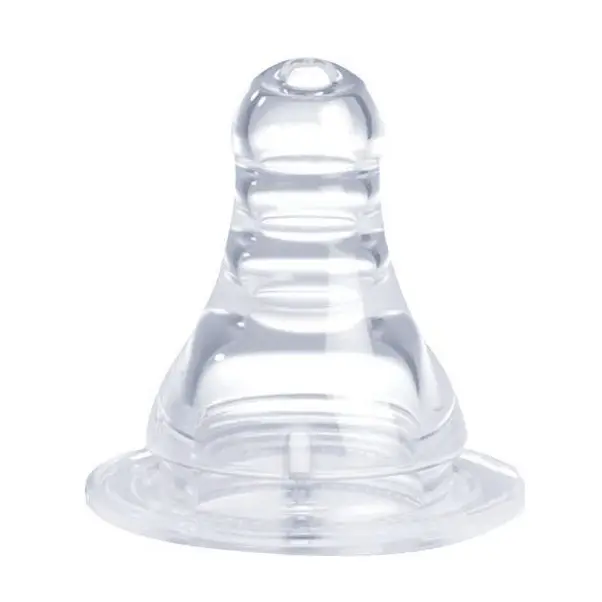 Narrow Neck Silicone Nipple 0+ (2Pcs)