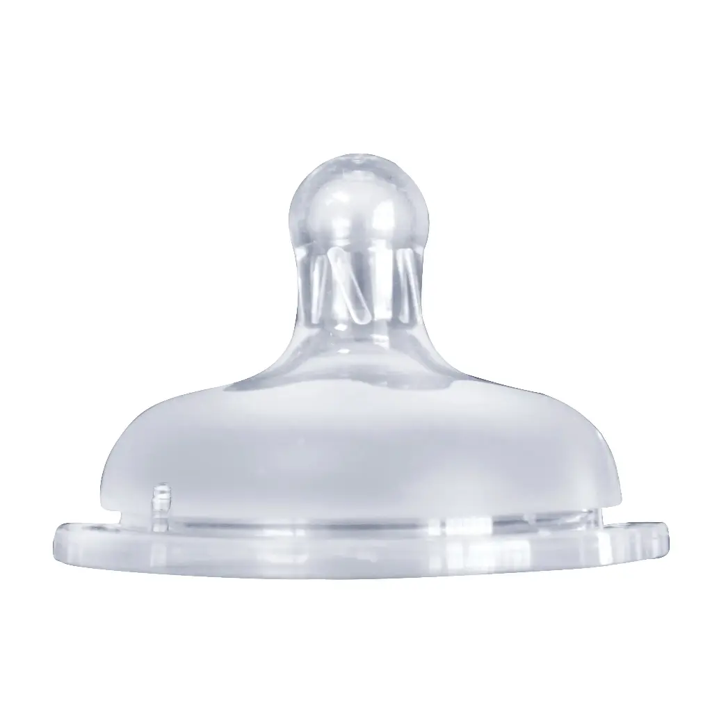 Extra Wide Silicone Nipple 0+ (2Pcs)