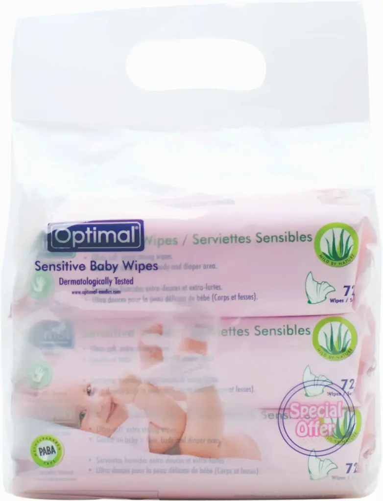 OPTIMAL BABY WIPES (3 PC SET of OPH-078)