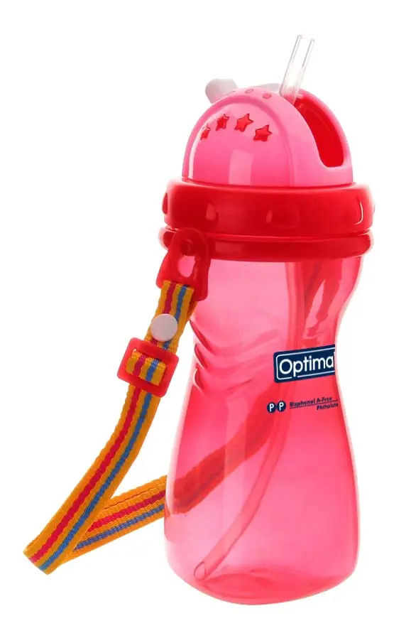 Silicone Straw Bottle 400ML