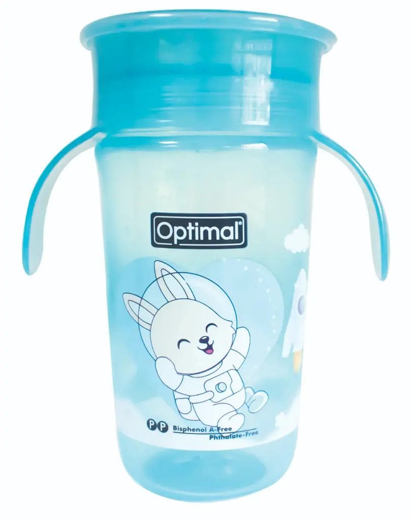 [05020219-blue] Baby Training cup with handle 320ml (Blue)