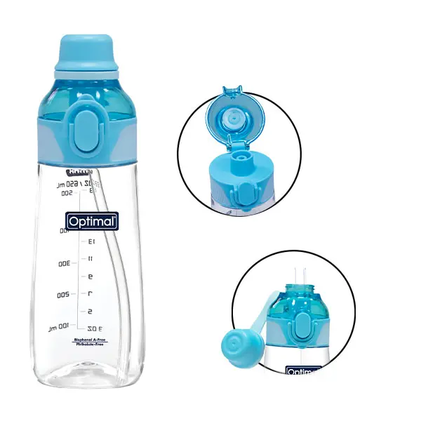 [05020224-Blue] TRITAN 2 IN 1 SPOUT AND STRAW CUP 650ML (Blue)