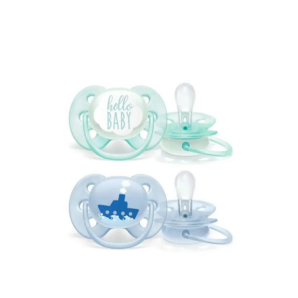 [05020323-Boy] Ultra Soft Pacifier 0-6 (Blue)