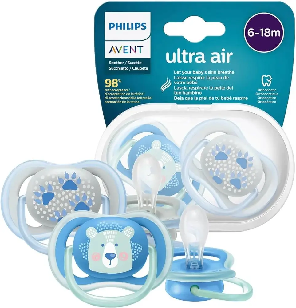 [05020328-Boy] Ultra Air Pacifier 6-18 (Blue)