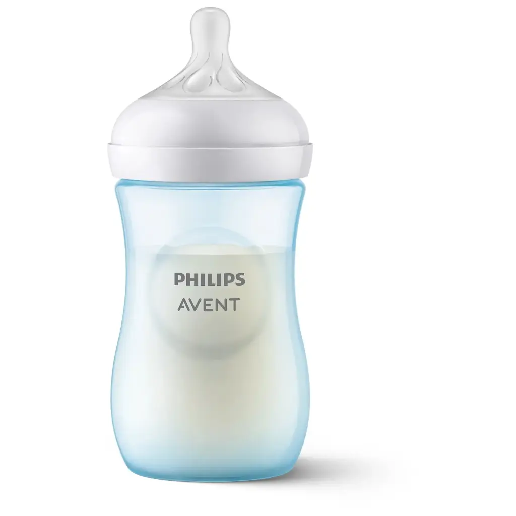 [05020142-b] Natural Response Baby Bottle 260ml 1m+ (Blue)