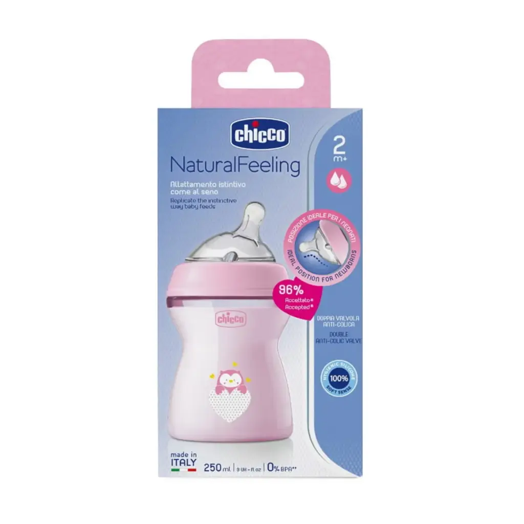 250mL PLASTIC BOTTLE NATURAL FEEL
2m+ 