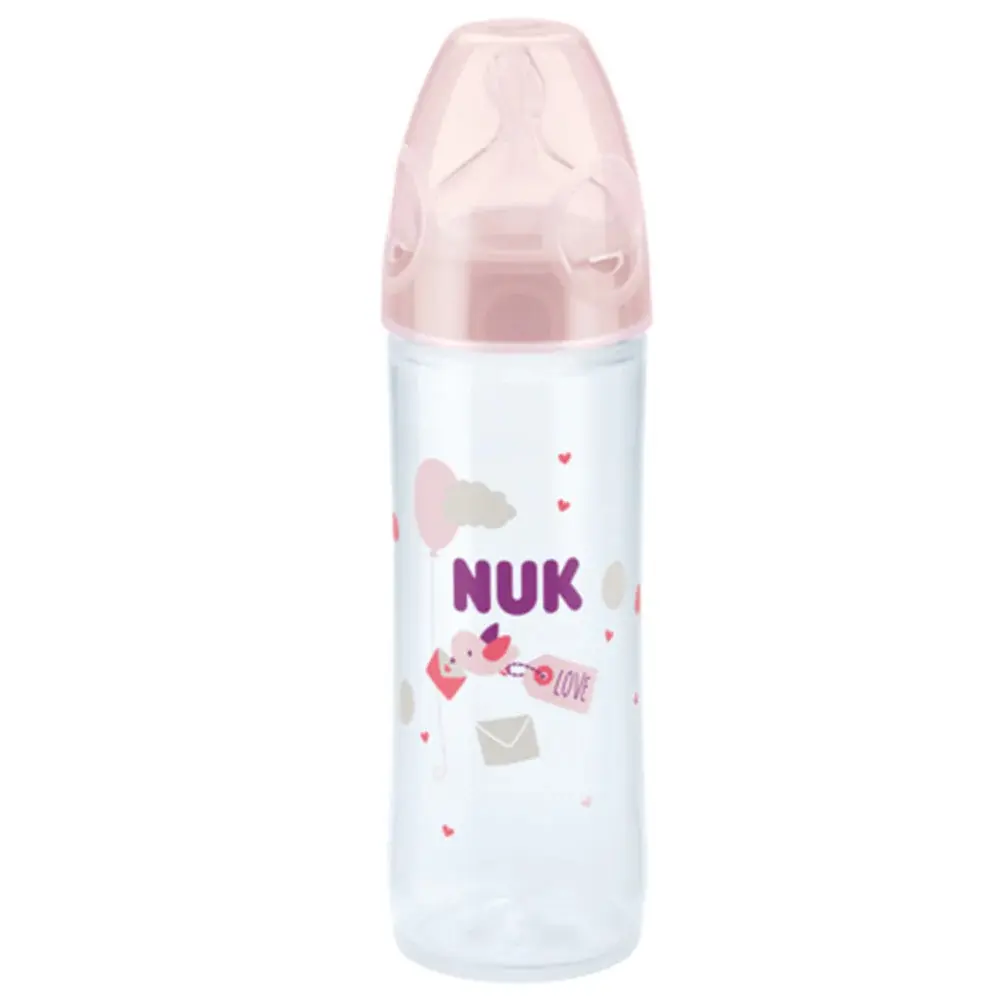 [05020150-Pink] New Classic Glass Bottle 240ML 0-6M (Pink)
