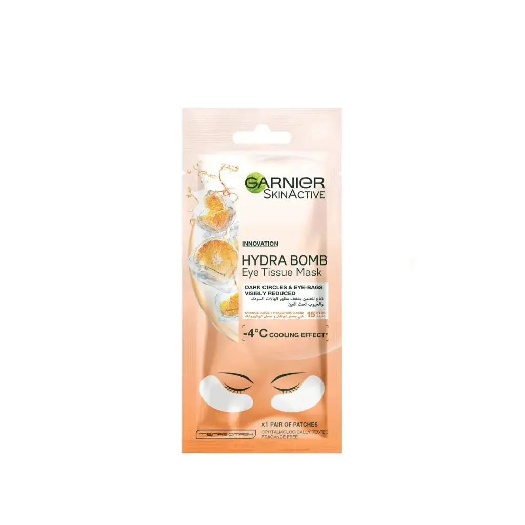  Hydra Bomb Hydrating & Brightening Eye Tissue Mask - with Hyaluronic Acid and Vitamin C for Dark Circles 