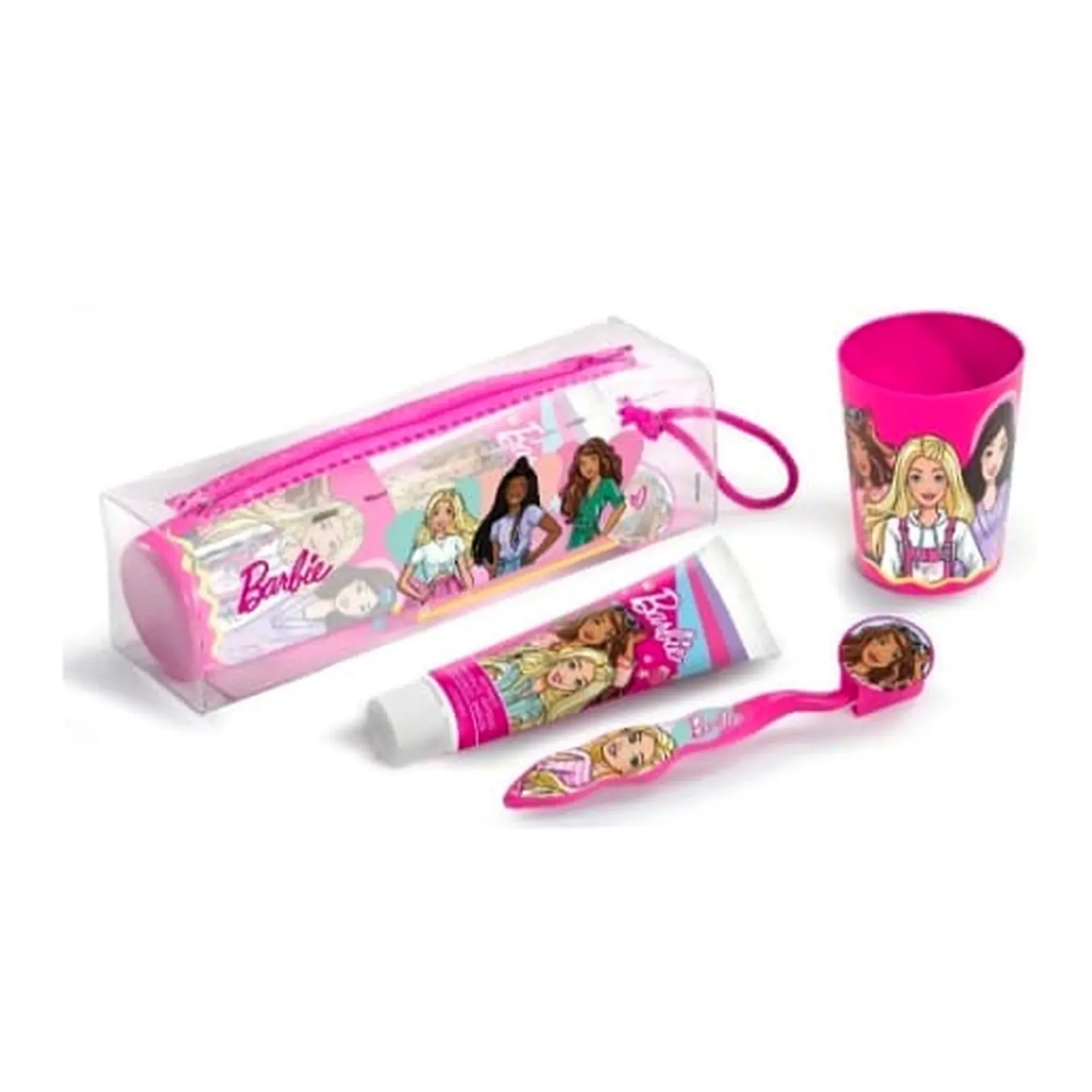 Toothbrush & Toothpaste Set with Cup and Pencil Case
