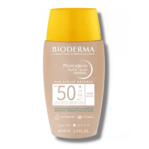 [01010163] PHOTODERM NUDE TOUCH TEINTEE DOREE SPF50+ 40ML