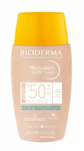 [01010165] BIO PHOTODERM NUDE TOUCH TEINTEE TRES CLAIRE SPF50+ 40ML