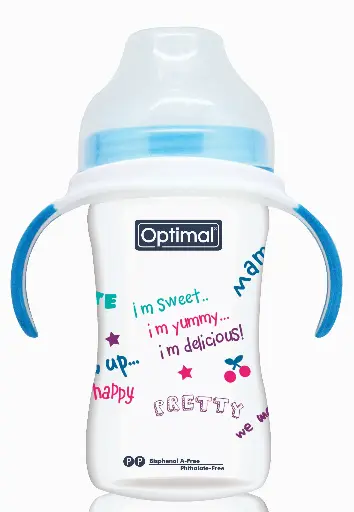 Extra Wide Neck Feeding Bottle With Handle 240ml