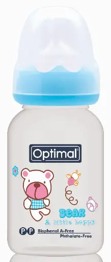 Narrow Neck Orthodontic Feeding Bottle 140 ML BLUE