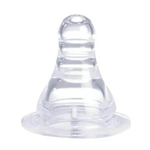 [05020402] Narrow Neck Silicone Nipple 0+ (2Pcs)