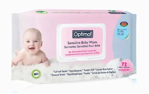 [05010304] Baby Wipes With Plastic Lid Puff